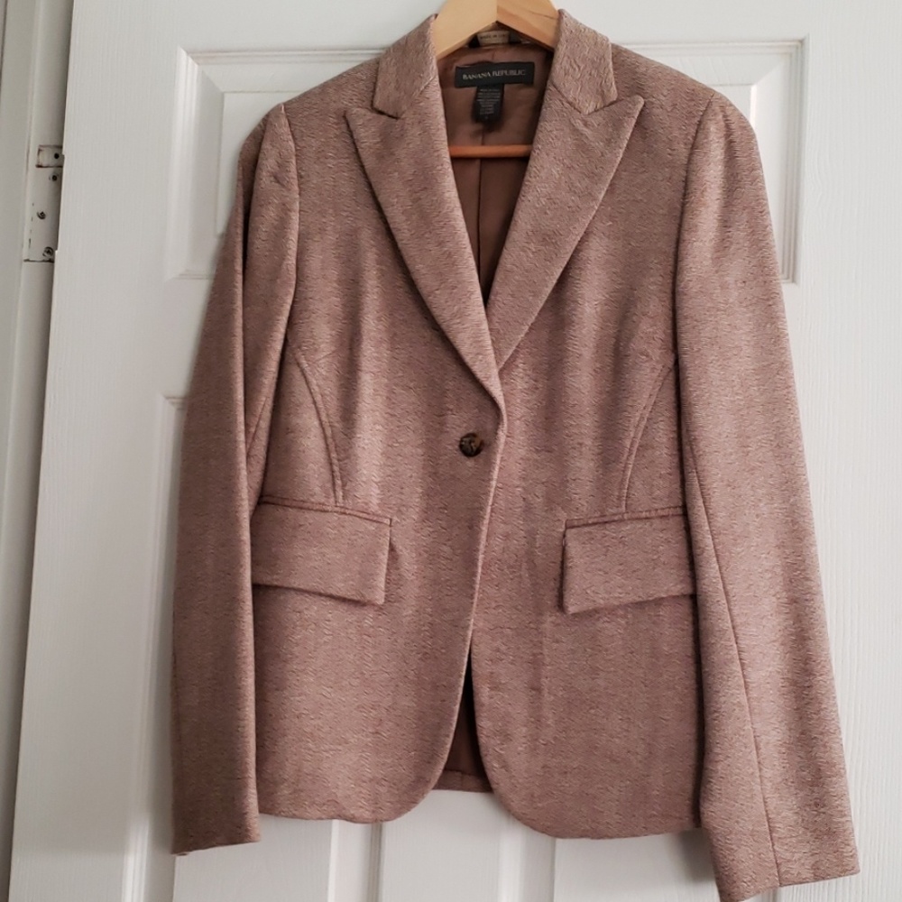 Brown/Cream Banana Republic Blazer